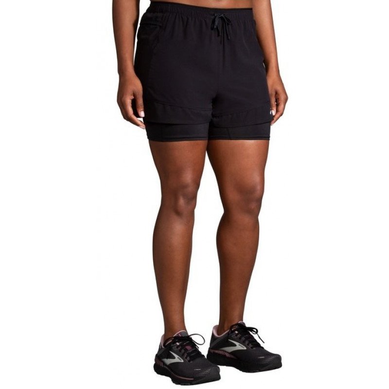 Brooks High Point 3" 2-in-1 Short W 