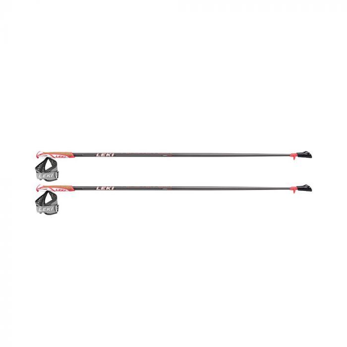 LEKI FLASH CARBON  dark anthracite-white-bright red