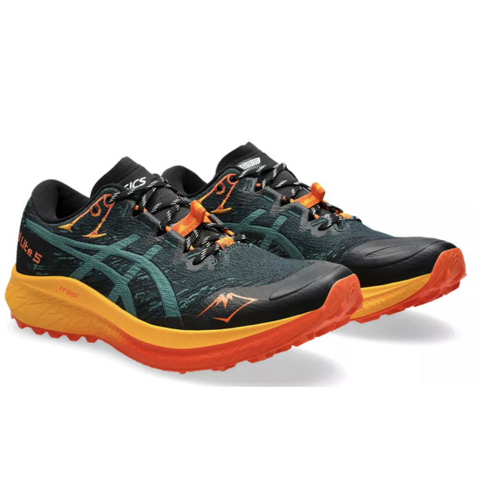 ASICS Fuji Lite 5 SAXON GREEN - RAINY LAKE